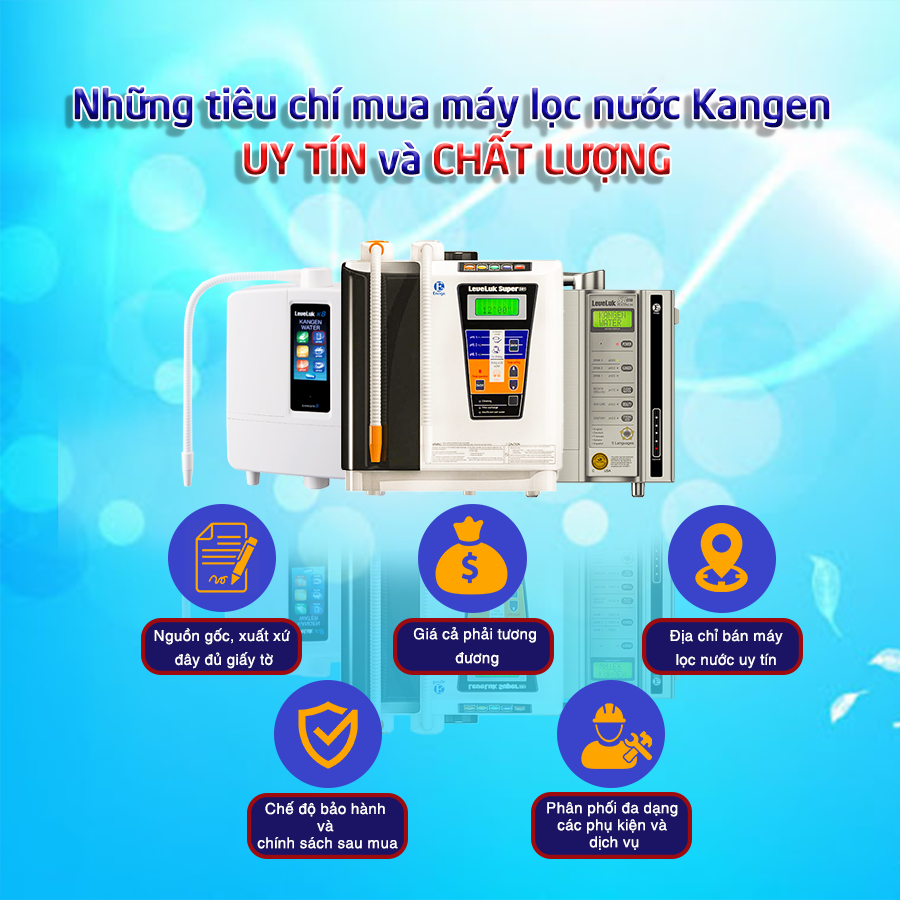 tiêu chí mua máy kangen chính hãng